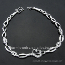 Bracelet Argent 925 Argenté 2013 Bracelet personnalisé BSS-006